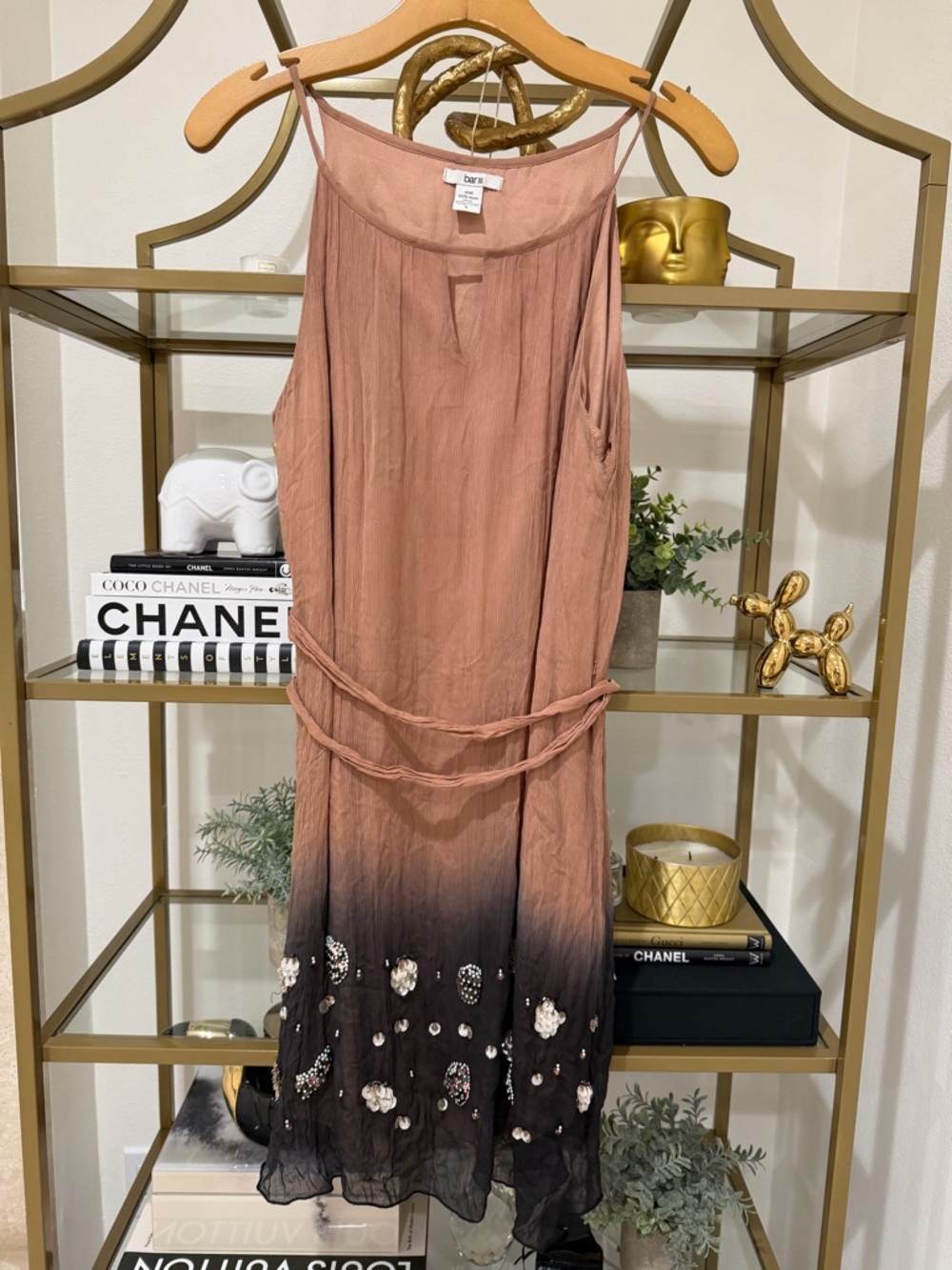 Ombre Tie-Waist Midi Dress - Picture 4 of 13